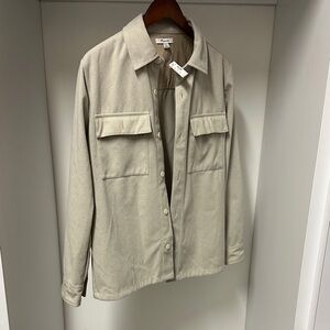 Madewell Beige Casual Button Down Shirt